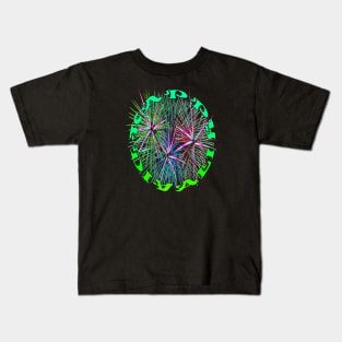 Happy Diwali Light Up The World With Fireworks Teal Green Kids T-Shirt